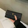 Billetera Larga Camelia para Mujer 2025 Nuevo Estilo Coreano Billetera Sencilla para Monedas Gran Capacidad 70% de Descuento Bolso Plegable tipo Clutch para Mujer