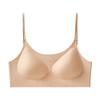 Base de Maquillaje Líquida Seamless Beauty Back con Almohadilla para el Pecho Sin Aro de Metal Sujetador Push up Tirante Fino Anticaída Ropa Interior Invisible Transpirable para Mujer