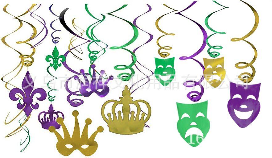 节庆PVC螺旋挂饰