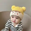 Gorro para Bebé para Otoño e Invierno, Gorro de Punto Cálido para Niños, Gorro con Protección para Orejas para Bebés, Gorro de Lana a Prueba de Viento para Exteriores para Bebés Pequeños