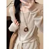 Collar Colgante Retro Geométrico Degradado Acuarela para Mujer Verano Nuevo Estilo Chino Cadena Larga para Suéter Cordón de Alta Gama Accesorios de Ropa