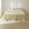 2026 Novo Estilo Algodão de Fibra Longa Algodão Puro Bloqueio de Cor Romântico Urbano Peça Única Lençol de Cama