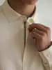 Camisa Clásica Americana de Hombre con Cuello y Textura de Canalé Vertical, Nuevo Estilo Primavera 2026, Casual Transpirable de Fácil Cuidado