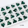 Dongzhou Cristal 13*12 Coração Torto Grande Flor de Gelo Quebrada Nail Art Diamante Estilo Quente Luxo Leve Cristal K9 Diamante Rachadura de Gelo Acessórios para Nail Art