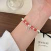 Pulsera de Plata Esterlina S925 de Perla Irregular Natural para Mujer, con Cuentas, Plata Rota, Estilo Frío, Nicho, Joyería Elegante y Versátil