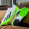 Tênis de Futebol Novos Transfronteiriços de Cano Alto Messi para Jovens e Adultos Tênis de Treino Espinhos Longos Sapatos Esportivos Antiderrapantes Atacado