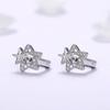 Pendientes de moda de estilo japonés y coreano Cao Shi, pendientes femeninos con incrustaciones de circonitas, pentagramas y estrellas, elegantes y sencillos, estilo nicho frío.