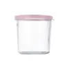 Caja de Conservación de Vidrio, Bol Pequeño de Vidrio con Tapa, Frasco Sellador para Encurtidos de Grado Alimenticio, Recipiente para Guarniciones y Kimchi de Refrigerador