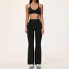 Conjunto de yoga sin costuras exclusivo transfronterizo de cintura alta, realce de glúteos, control de abdomen, atuendo de fitness, conjunto deportivo para correr al aire libre para mujer 5112
