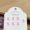 Joyería para Arte de Uñas de Resina Dibujos Animados Dinosaurio Comida Linda Juguete Joyería para Uñas Aretes Funda para Teléfono Móvil Accesorios de Uña Portátiles