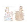 Mundo de Hielo y Nieve Pingüino Copo de Nieve Accesorios para Botas de Esquí Colgante de Aleación DIY Cadena para Teléfono Móvil Llavero Adorno