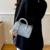 Bolso Boston de Lunares Tendencia Nicho Estilo Coreano para Mujer 2026 Verano Nueva Moda Versátil Bolso Cruzado Diario para Viajar