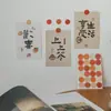 Adesivos criativos de bolinhas vermelhas estilo ins para planner, adesivos autocolantes, adesivos de decoração de parede 1,6cm