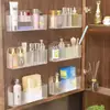 Armario Espejo Caja de Almacenamiento Montado en Pared Organizador de Cosméticos Mascarillas Labiales Esencial de Baño Estante de Almacenamiento en Puerta de Armario de Baño