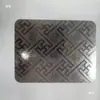 Placa Embossada de Aço Inoxidável 304 Cubo Grão Pérola Placa Antiderrapante Placa Decorativa Embossada