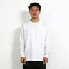 Personalizado Novo Estilo Solto Gola Redonda Manga Longa Confortável Versátil Estilo Coreano Plus Size Primavera Amigo da Pele Roupas Masculinas de Manga Longa