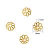 10 mm/Ouro 18K suporte de flor tampa de flor suporte de conta conta espaçadora pingente pulseira material diy feito à mão acessórios de joia