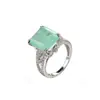 Anillo Retro Europeo y Americano de Plata de Ley S925 para Mujer Incrustado con Circonita Anillo Casual Estilo Frío Regalo Fabricante Mayorista