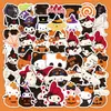 50 Pegatinas de Halloween, Decoración Personalizada, Cabeza de Calabaza Aterradora, Castillo Fantasma, Pegatinas de Grafiti para Teléfono Móvil y Maleta