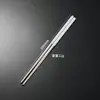 Palillos de Acero Inoxidable 304 para Uso Doméstico, Alto Valor Estético, Calidad Hotelera, Resistentes al Calor, Antideslizantes, Palillos para Fondue, Un Par por Persona, Juego de Regalo
