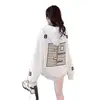 Sudadera con capucha estilo americano minimalista para hombre 2026, otoño e invierno, corte holgado y relajado de moda, forro polar, chaqueta elegante para pareja