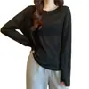Moda Súper Hada Versátil Nicho Estilo Coreano Simple Top Transparente Otoño 2026 Nuevo Dulce Sentido del Diseño Camisa de Gasa