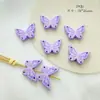 Acrílico Azul y Morado Lindo Cuadrado Dibujos Animados Mariposa Pintada DIY Cachorro Materiales Hechos a Mano Materiales para Joyería Accesorios