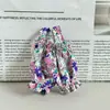 Novo estilo pingente Leader Dog, calça floral, roupas de boneca, macacão floral, calça bolha, roupas e acessórios Labubu