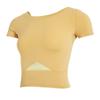Roupas de ioga femininas verão justas emagrecimento umbigo exposto sexy manga curta camiseta corrida esportes treinamento profissional fitness top