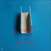 Ranura en Forma de U de Aleación de Aluminio con Diámetro Interior de 2, 3, 4 Mm, Ranura para Hoja de Acrílico, Perfil de Borde en Forma de U de Aluminio Anodizado Blanco Plateado, Precio por Metro