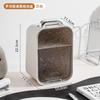 Caja de Almacenamiento de Escritorio Caja de Joyería Mini Caja de Pañuelos de Escritorio Compartimento para Hisopos de Algodón para Habitación Baño Maquillaje Caja de Almacenamiento
