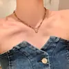 Colar com Pingente de Olho de Gato Colorido com Contas para Mulheres, Novo Estilo Chinês Luxo Leve Nicho High-End Corrente para Clavícula Acessório Retrô