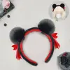 Faixa de Cabelo de Pãozinho Nezha Estilo Chinês Transfronteiriça, Faixa de Cabelo Fofa e Peculiar para Lavar o Rosto, Faixa de Cabelo Nezha para Apresentações Infantis