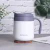 Copo Térmico para Escritório para Homens e Mulheres, Caneca de Café de Aço Inoxidável, Copo de Chá Portátil para Casal para Uso ao Ar Livre com Alça e Vedação
