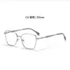 Nuevas Gafas Metálicas de Ojo de Gato Anti-Luz Azul Transfronterizas para Mujer, Gafas de Moda Sin Graduación, Se Pueden Adaptar con Lentes Graduadas, Gafas de Montura Completa 68022