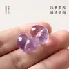 Cuentas Sueltas de Amatista Transparente con Forma de Durazno, Cuentas Espaciadoras con Agujero Pasante en Forma de Corazón, Accesorios para Pulseras y Collares DIY, Materiales Hechos a Mano, Venta al por Mayor del Fabricante