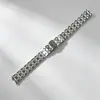 Adequado para Tissot T126010 Le Locle 1853 Carlie Little Beauty Corrente de Pulseira de Relógio Feminino de Aço Inoxidável Metálico Côncavo 12mm