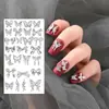Aleación Manicura Lazo Arte de Uñas Joyería Mariposa Mini Mariposa Pequeña Metal DIY Uñas Para Llevar Joyería de Uñas Fábrica
