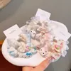 Diadema de Gato a Cuadros de Encaje Color Caramelo para Todo el Cuerpo, Cuerda para Cola de Caballo Estilo Dulce y Lindo para Niña, Accesorio para el Cabello al por Mayor