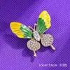Broche de Borboleta de Luxo Nicho Broche de Lapela de Casaco de Terno de Luxo Broche Criativo de Joias de Inseto para Mulheres