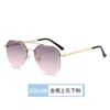 Gafas de sol de doble varilla estilo Ins de celebridad de Internet coreano, retro, de montura grande, resistentes a los rayos UV, avanzadas, cóncavas, para fotos callejeras