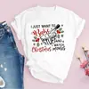 Amazon Tops para Mujer Nuevos Productos Árbol de Navidad Merry Claus Papá Noel Blancos Lindos Tops de Moda para Mujer