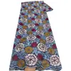 Bordado completo de pedrería floral, vestido de fiesta africano de tela bali, encaje suizo voile de algodón puro