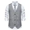 Chaleco de traje de espiga nuevo para hombre 2024 transfronterizo chaleco casual retro británico para hombre