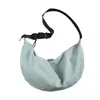 Bolso cruzado estilo Hong Kong para herramientas, bolso tipo dumpling, marca de moda, funcional para estudiantes universitarios, bolso de color sólido, mochila cruzada casual, mochila escolar para mujer