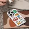 Para iphone16promax nueva funda de teléfono móvil 15 apple 14promax película 2 en 1 familia de cachorros