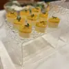 Mesa de Postres de Acrílico, Soporte de Exhibición de Comida para Buffet, Onda de Agua, Mesa para Comidas Frías, Bocadillos, Descanso para el Té, Juego de Utensilios y Accesorios