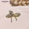 Pinza para el pelo estilo ins de mariposa con circonita para mujer, pinza lateral larga y elegante con borla de pedrería, versión coreana popular de pinza lateral para el pelo