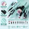 Novo Conjunto de 20 Pincéis para Maquiagem dos Olhos Mais Vendido Transfronteiriço, Pincel para Sombra, Pincel para Sobrancelha, Design Neutro Sem Logo, Ferramentas de Maquiagem