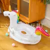 Anillo flotador para bebé nuevo transfronterizo, anillo para axilas de niños, asiento flotador inflable engrosado con volante de coche para bebé, anillo flotador
